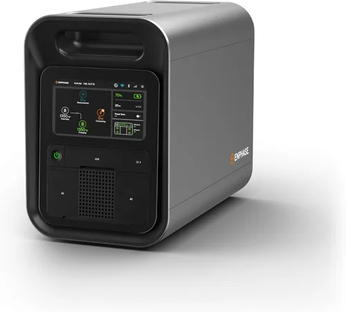Vista 2 de Enphase IQ PowerPack 1500 Wh + 200W Nuevo kit de panel solar Generador solar certificado UL 9540A Corte de energía de respaldo para el hogar