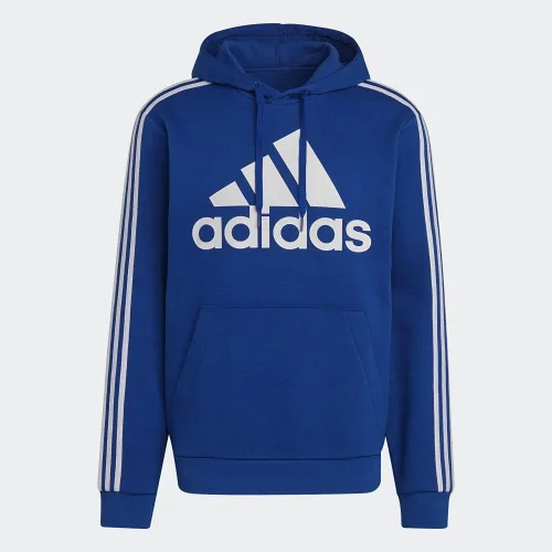 Vista 5 de adidas Men's 3-Stripes Fleece Hooded Sweatshirt
