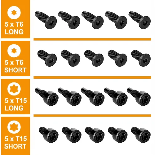 Vista 4 de Tornillos para Timbre de Video, Tornillos de Repuesto para Timbre de Video - Se Adapta a Todos los Modelos de Timbre de Video (4 Juegos/20 piezas)