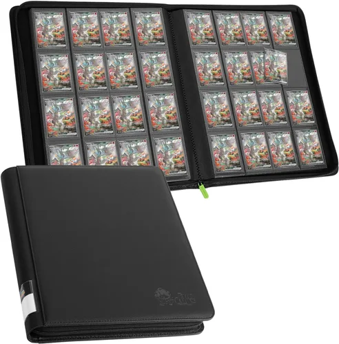 Vista 21 de Toploader - Carpeta de almacenamiento para tarjetas intercambiables, 384 12 bolsillos para Yugioh, MTG, TCG, carpetas de tarjetas para tarjetas