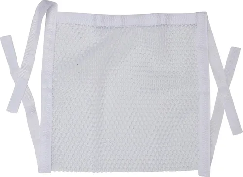 Vista 4 de Household Essentials bolsa para lavar y secar tenis de poliéster, color blanco, Malla, Rosado/Blanco apagado, 1