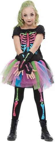 Vista 4 de EraSpooky Disfraz Funky Punky Bones para niñas