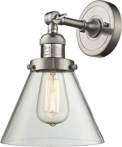 Vista 25 de Innovations 203-BB-G54 1 Aplique de luz, pantalla de campana pequeña, latón cepillado