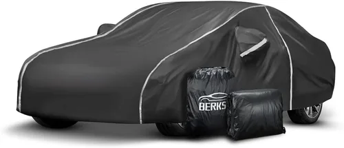 Vista 13 de Funda impermeable para automóvil compatible con Chevy Camaro 2010-2024 para todo tipo de clima, 6 capas, cubierta completa para automóvil con bolsa