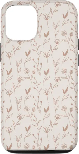 Vista 27 de Beige Tan Wildflower Floral Minimal Flower Boho Case for iPhone 17