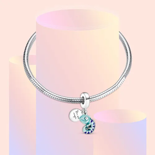 Vista 4 de LaMenars Animal Charm for Women Bracelets 925 Silver Dog Beads for Womens Bracelets Necklaces Ladybird Dangle Pendant for Mothers Day