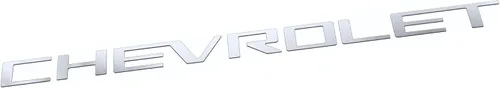 Vista 3 de Kit de letras para puerta trasera Putco Chevrolet - Acero inoxidable - Letras cortadas - Compatible con Chevy Silverado 2019-2026