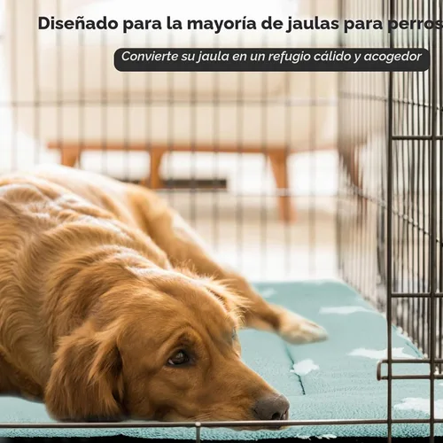 Vista 5 de Mora Pets - Cama para gatos de interior lavable, almohadilla antideslizante para jaula de perros, linda cama para perros con estrellas para perros