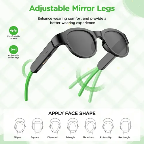 Vista 5 de Gafas de sol Bluetooth inteligentes para niños