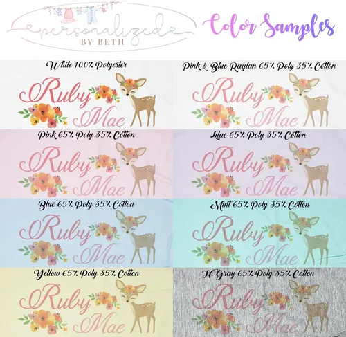 Vista 2 de New Baby Girls Printed Woodland Deer Personalized Infant Receiving Swaddle Blanket