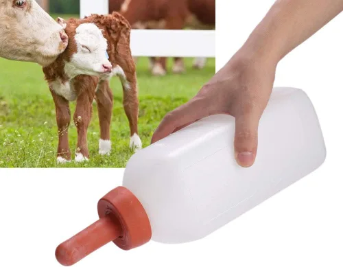 Vista 4 de BigKing Biberón de lactancia, 2L Becerro de vaca de alimentación de leche de la botella de leche de las tazas