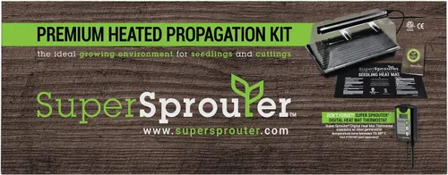 Vista 3 de Super Sprouter estación de propagación con bóveda de 7 pulgadas, Premium Propagation Kit con luz T5