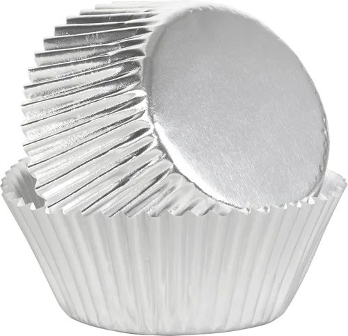 Vista 3 de Wilton Pastel 415-207 BAKECUPS PLATA FOIL 24CT, 2 pulgadas