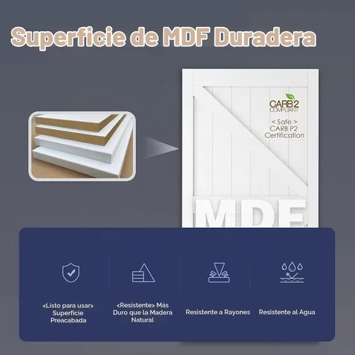 Vista 7 de WINSTELLAR - Losa de puerta de vidrio esmerilado preconstruida de 18 x 80 pulgadas, puertas interiores pintables para el hogar, dormitorio