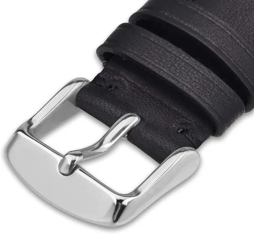 Vista 9 de WOCCI Vintage Leather Watch Bands with Stainless Silver Buckle Replacement Strap 14mm 16mm 18mm 19mm 20mm 21mm 22mm 23mm 24mm
