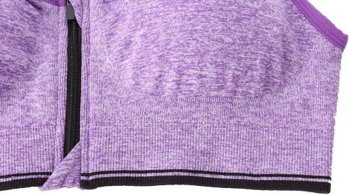 Vista 53 de Brasier deportivo o para yoga con cierre frontal de ganchos y cremallera para mujer
