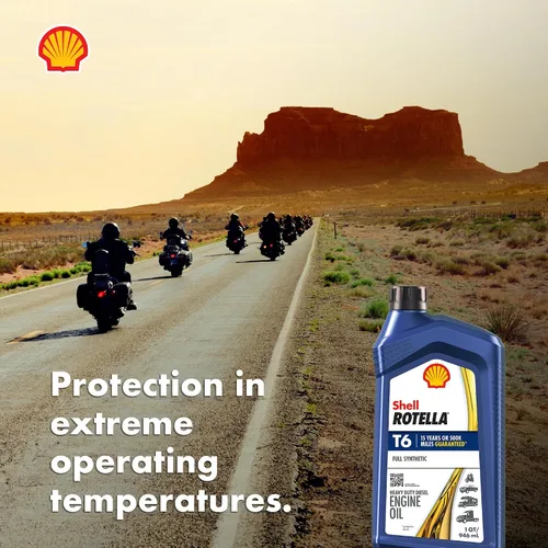Vista 6 de Shell Rotella Aceite de motor T6 completamente sintético 5W-40, 1 cuarto de galón (paquete de 6)