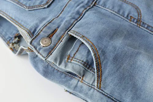 Vista 6 de KIDSCOOL SPACE Bebé Niño 2 Botones Correas Ajustables Moda Jean General