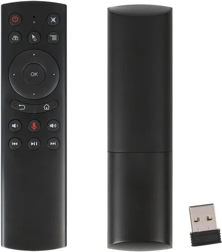 Vista 9 de G20S Control Remoto Bluetooth, Ratón Remoto de Aire con Sensor de Giroscopio de 6 Ejes y Aprendizaje IR para Nvidia Shield