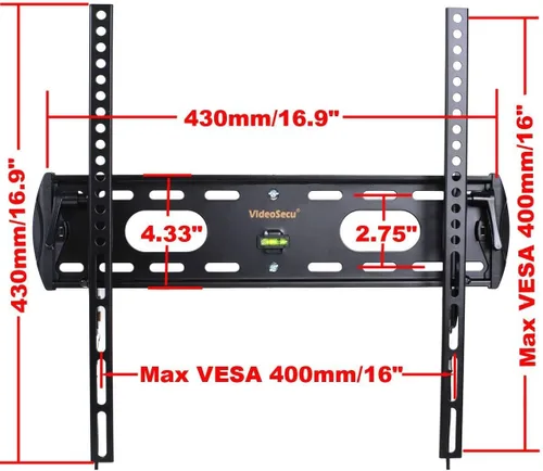 Vista 6 de VideoSecu Soporte de pared de TV inclinable de perfil bajo para LG 43LF6300 49UF6700 49LF5500 49LF6300 37LK450 37LV3500 42LK450 42LK520 47LK520