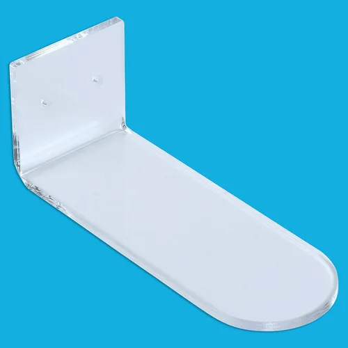 Vista 6 de Estantes para zapatos para pared, estante flotante transparente para colocar en la pared para exhibir zapatillas (juego de 6)