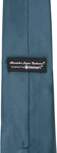 Vista 257 de tiemart Corbata de color sólido para hombre Longitud estándar