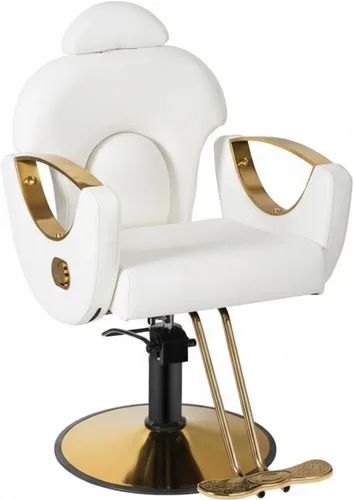 Vista 14 de Silla de salón, silla reclinable para estilista, silla de peluquería con bomba hidráulica resistente, silla de peluquería para peluquería trenzada