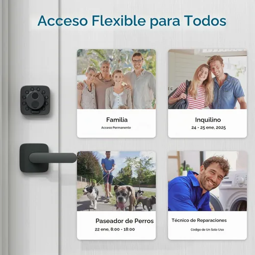 Vista 4 de ULTRALOQ Bolt SE Wi-Fi Smart Lock, materia sobre hilo, acceso remoto a la Negro