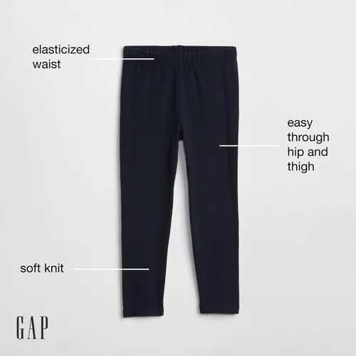 Vista 2 de GAP Legging de jersey elástico para bebé niña