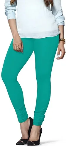 Vista 47 de ladyline Leggings Churidar elásticos de algodón para mujer Extra largos de longitud completa de cintura alta Talla regular y grande Pantalones