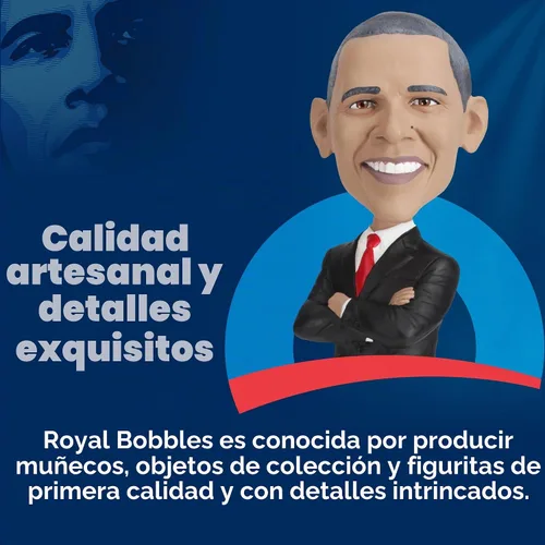 Vista 6 de Royal Bobbles Muñeco cabezón de Barack Obama