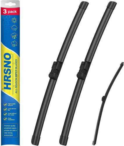 Vista 26 de Limpiaparabrisas de 15"+15" con juegos de escobillas limpiaparabrisas traseras de 13", repuesto automotriz para Jeep Wrangler 2007-2017, escobillas
