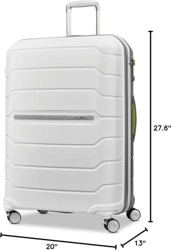 Vista 116 de Samsonite Freeform – Maleta rígida, expandible con ruedas dobles giratorias, Blanco