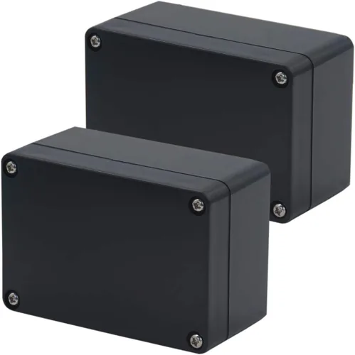 Vista 34 de Caja de proyecto IP65 Caja de conexiones impermeable ABS cajas eléctricas negras para bricolaje, Estuche electrónico para proyectos de energía, Caja