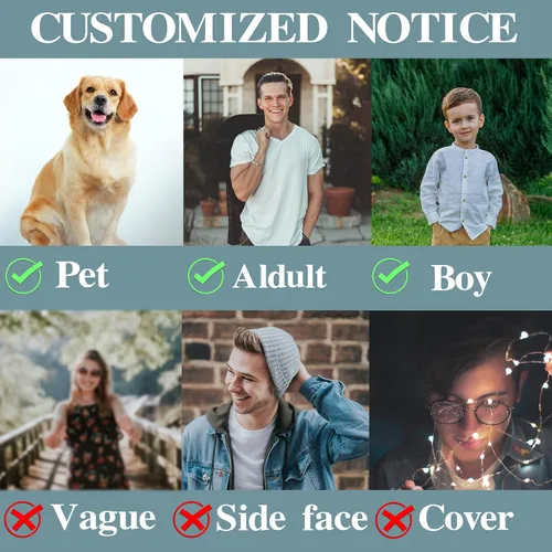 Vista 6 de Calcetines personalizados con foto facial, calcetines divertidos personalizados para hombres y mujeres, regalos personalizados para el día de San