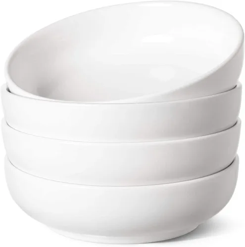 Vista 9 de LE TAUCI Tazones para pasta de 45 oz, Juego de tazones para ensalada para servir sopa, pasta, fideos, cena, platos de tazones grandes de cocina