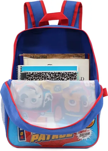Vista 5 de Nickelodeon Mochila de Paw Patrol para niños con almuerzo, Chase Marshall Escombros, Moderno