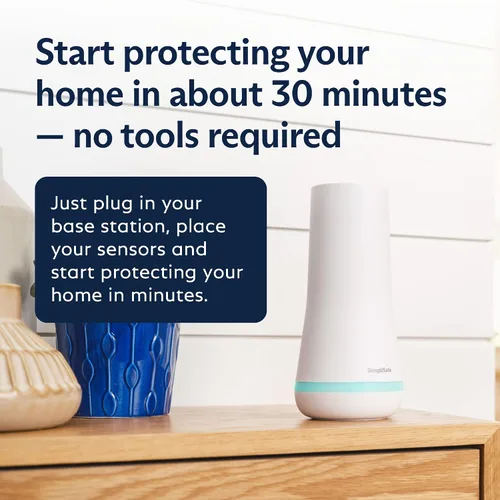 Vista 12 de SimpliSafe - Sistema de seguridad para el hogar inalámbrico de 9 piezas con cámara HD - Supervisión profesional opcional 24/7 - Sin contrato
