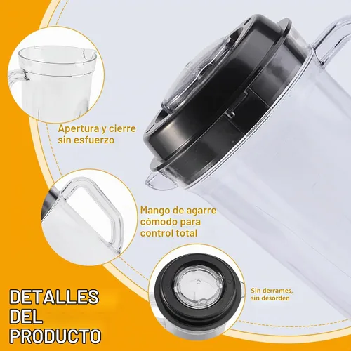 Vista 6 de Jarra de repuesto para licuadora, 33.8 fl oz de grado alimenticio de PC transparente, contenedor compatible con licuadora para modelos Magic Bullet