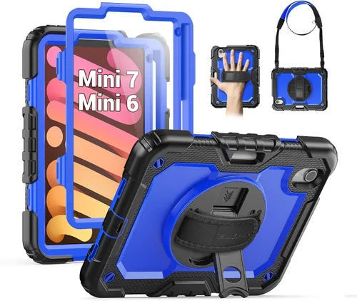 Vista 25 de SEYMAC Funda para iPad de 9ª/8ª/7ª Generación Estuche 10.2" 2021-2019, Funda Protectora de Cuerpo Completo Resistente a Prueba de Golpes de Servicio