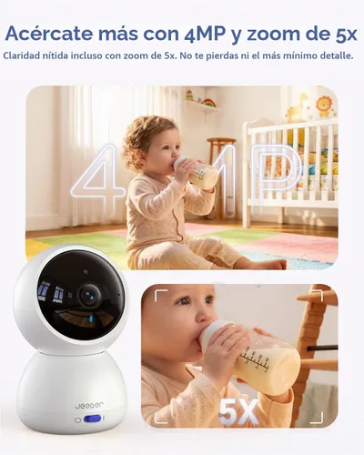 Vista 14 de WiFi Baby Monitor with 6.5" Touchscreen, 4MP Camera, 5X Zoom White