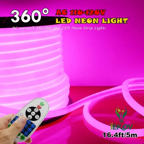 Vista 12 de Adaptador de fuente de alimentación con receptor IR+23 teclas de control remoto para 360° LED NEON Light (16.4 ft-65.6 ft)