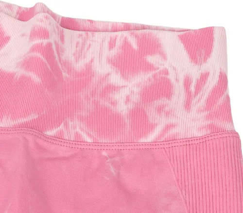 Vista 9 de Betued Women Yoga Leggings Tie Dye High Waisted Quick Drying Seamless Tight Pink Sports Running Leggings, Womens Sports Legg