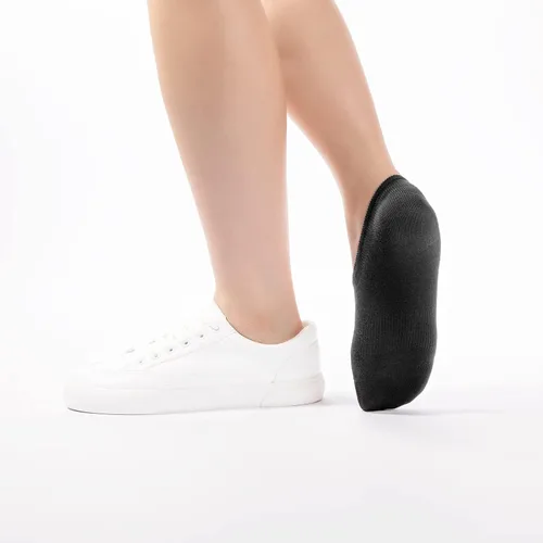 Vista 6 de IDEGG Calcetines invisibles para mujeres y hombres, de corte bajo al tobillo, cortos, antideslizantes, atléticos, para correr, novedosos
