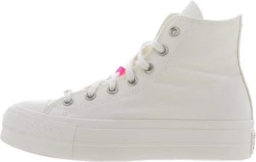 Vista 4 de Converse - Chuck Taylor All Star Tenis de mujer altos de plataforma con diseño de leopardo