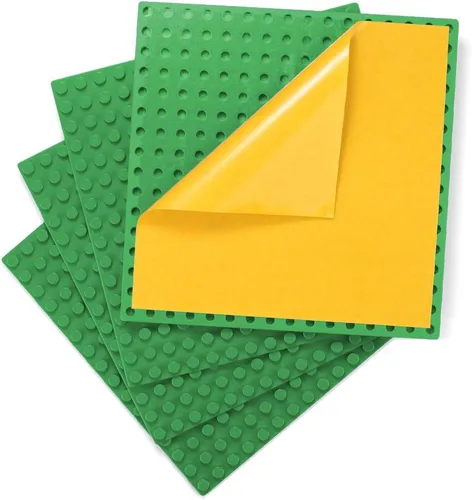 Vista 12 de MIMAX Placas base autoadhesivas compatibles con DUPLO, placa base para despegar y pegar para mesa de juego o pared de bricolaje, paquete de 4