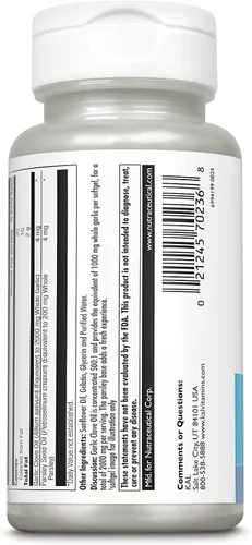 Vista 3 de KAL Cápsulas blandas de aceite de clavo de ajo – Suplemento de aceite de ajo para mujeres y hombres, 50 porciones por recipiente, toma 2 diarias