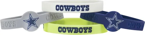 Vista 21 de Pulseras de silicona de la NFL, paquete de 4