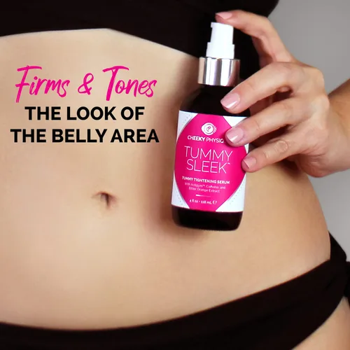 Vista 2 de Crema reafirmante para el estómago Tummy Sleek - Suero para tensar la piel para el vientre - Ayuda a mejorar la apariencia de la piel suelta