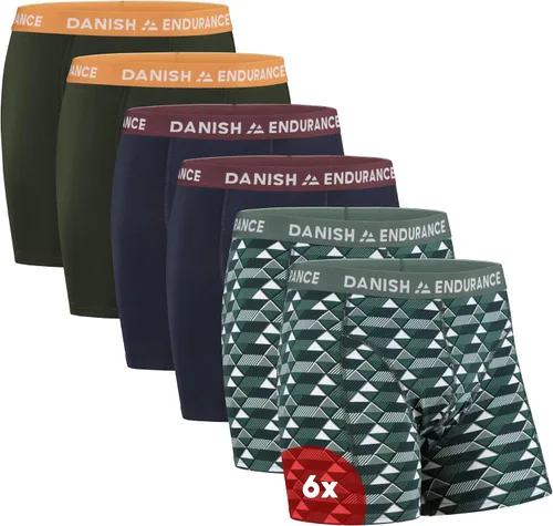 Vista 6 de DANISH ENDURANCE Men's Cotton Boxer Briefs, Soft, Breathable, 6 & 10-Pack negro (Black 10-Pack)